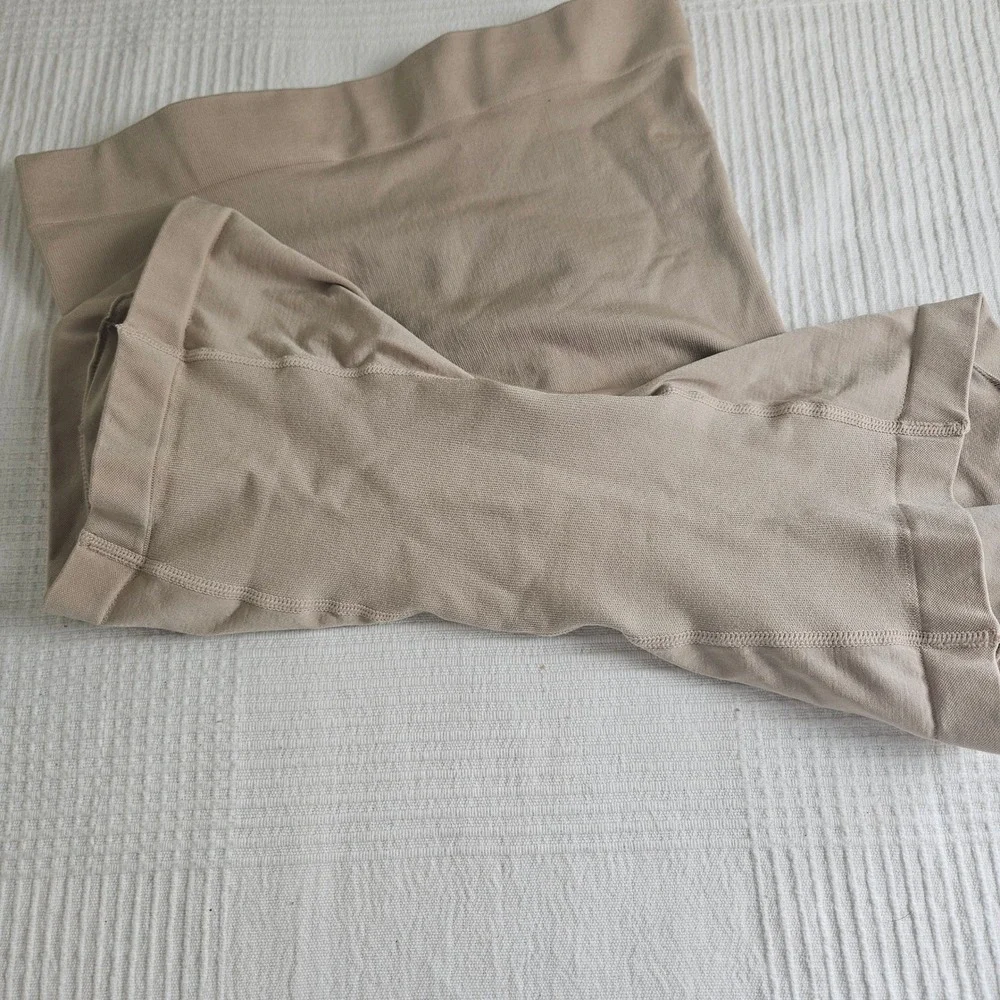 Dress Barn Shaper Shorts Sz L Nude Beige‎ High Waist Compression